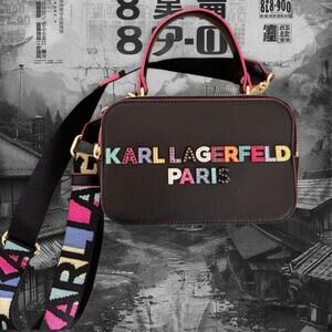 Authentic KARL LAGERFELD crossbody bag - 100% real leather